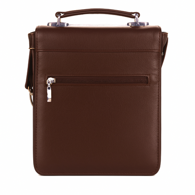 CARTERA DE CUERO DE HOMBRE CON CORREA