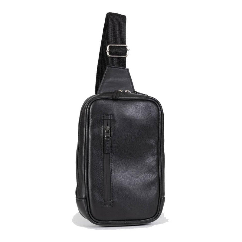 MORRAL CRUZADO 28 cm.  DE CUERO