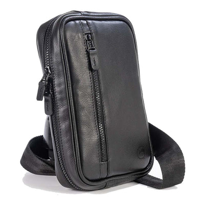 CARTERA VERTICAL CRUZADA 25 cm. DE CUERO