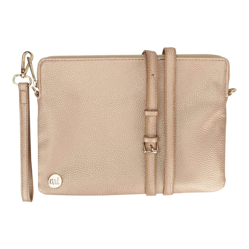 CARTERA BANDOLERA SOBRE SIMIL CUERO CLUTCH