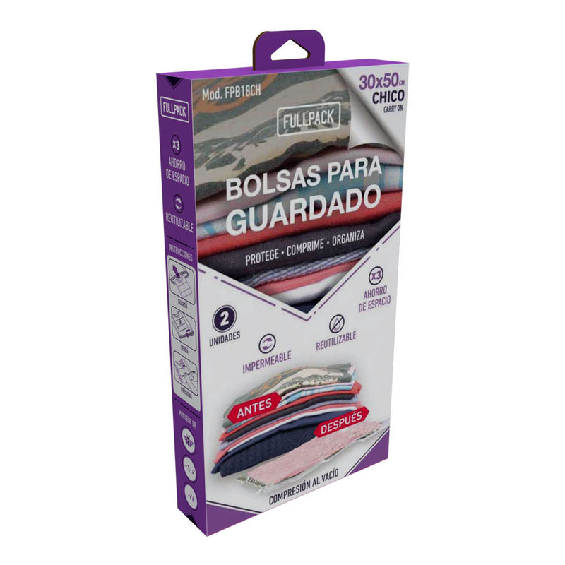 BOLSAS DE COMPRESION PARA GUARDADO CHICAS (PACK x2u.)