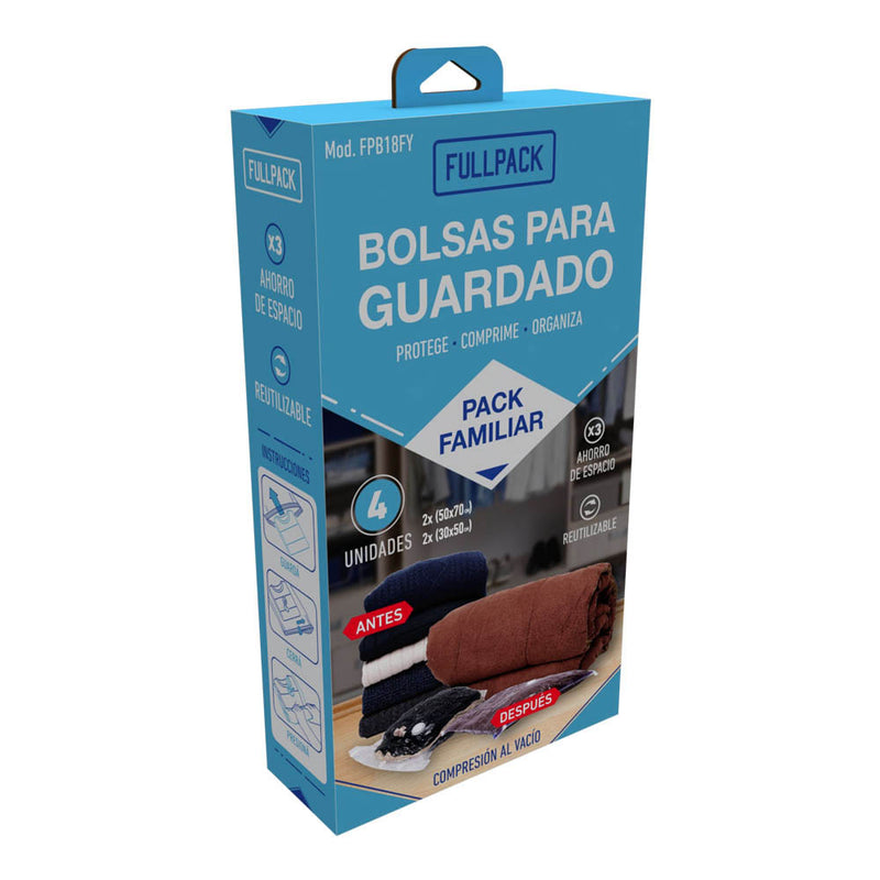 BOLSAS DE COMPRESION PARA GUARDADO FAMILY PACK (2x PACKs x2u.)