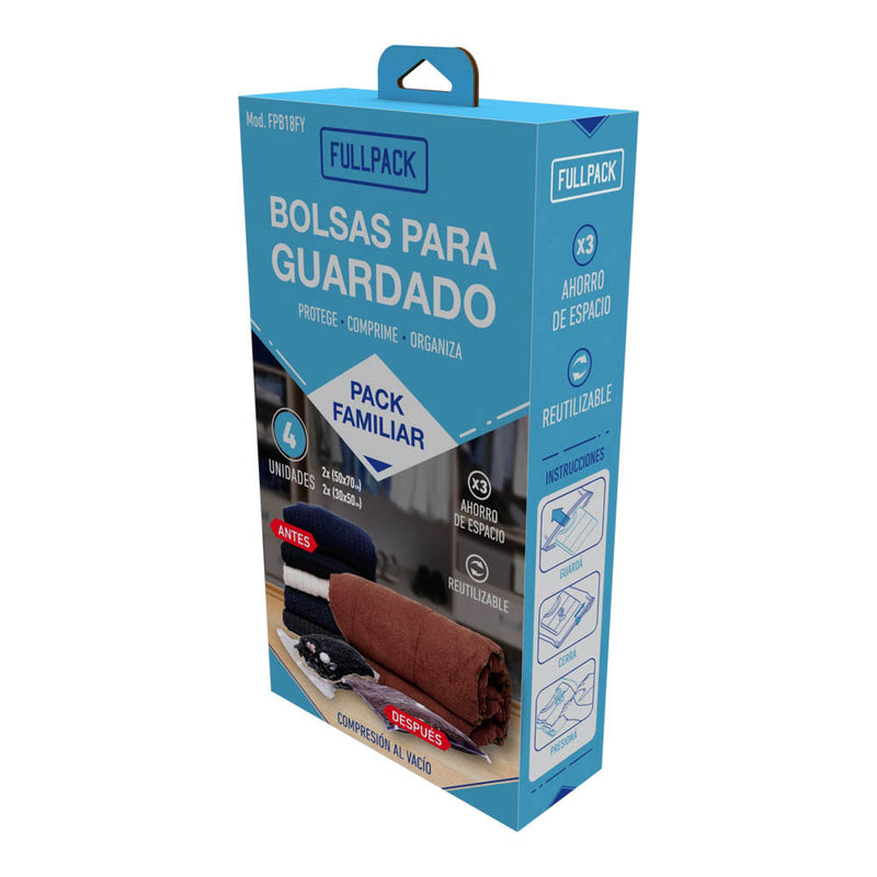 BOLSAS DE COMPRESION PARA GUARDADO FAMILY PACK (2x PACKs x2u.)