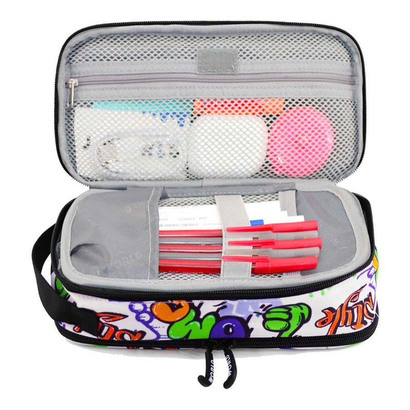 CARTUCHERA CON CORREA DOODLE