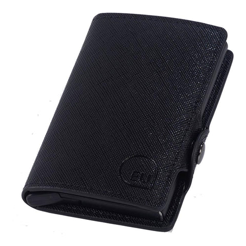 BILLETERA DE POLIURETANO SIMPLE CON CARD SLIDER EQUIPAJE URBANO