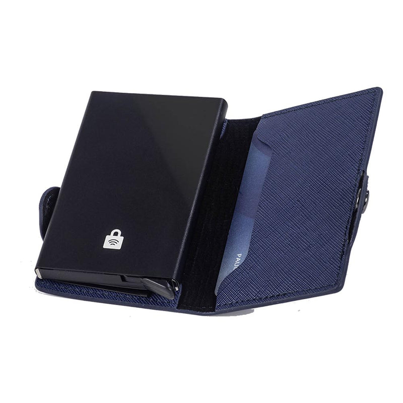 BILLETERA DE POLIURETANO SIMPLE CON CARD SLIDER EQUIPAJE URBANO