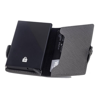 BILLETERA DE POLIURETANO SIMPLE CON CARD SLIDER EQUIPAJE URBANO