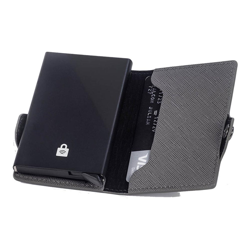 BILLETERA DE POLIURETANO SIMPLE CON CARD SLIDER EQUIPAJE URBANO