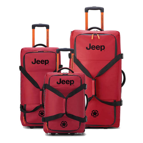 SET DE 3 BOLSOS CON CARRO IMPERMEABLES JEEP by DELSEY 5A
