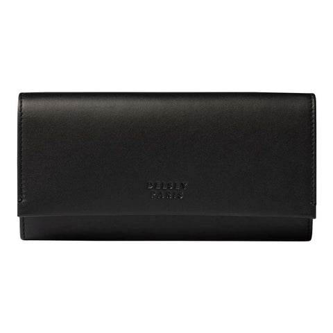 BILLETERA DE DAMA DE CUERO 19 cm. CIERRE SOBRE LE CUIR