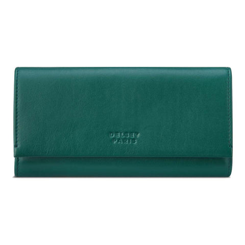 BILLETERA DE DAMA DE CUERO 19 cm. CIERRE SOBRE LE CUIR