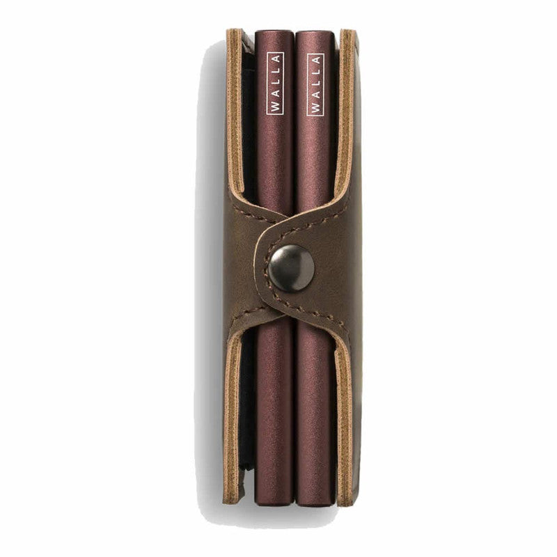 BILLETERA DE CUERO DOBLE VINTAGE
