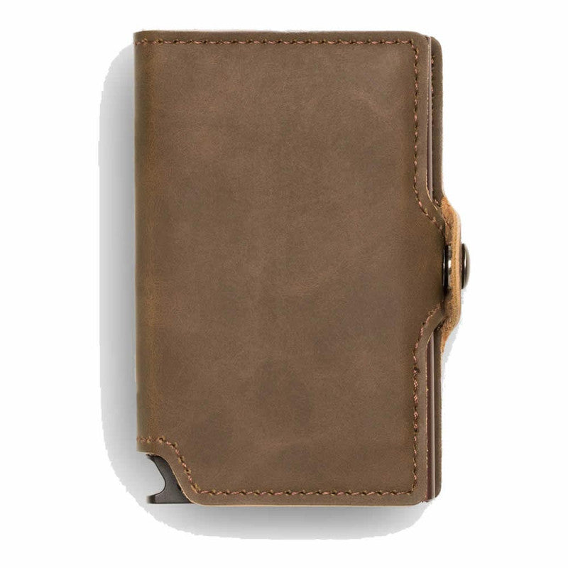 BILLETERA DE CUERO DOBLE VINTAGE