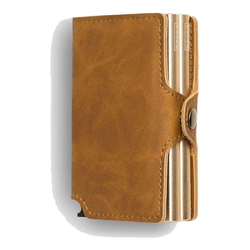 BILLETERA DE CUERO DOBLE VINTAGE