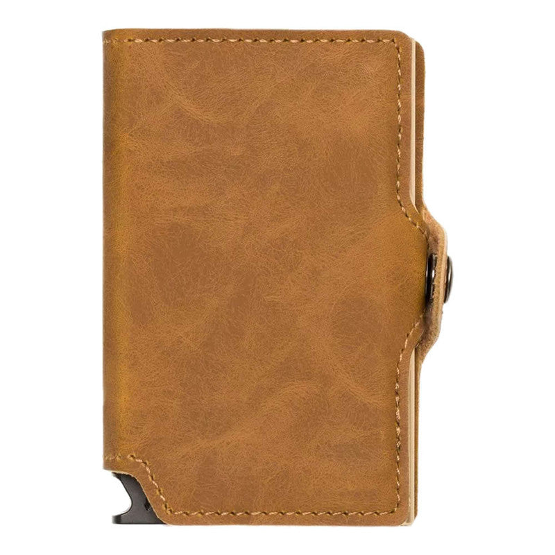 BILLETERA DE CUERO DOBLE VINTAGE